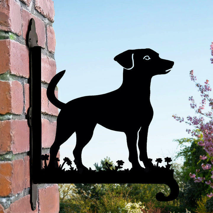 Jack Russell Terrier - Suporte de Planta em Metal
