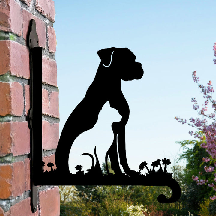 Cachorro e Gato - Suporte de Planta em Metal