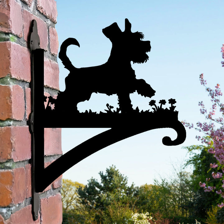 Mini Schnauzer - Suporte de Planta em Metal