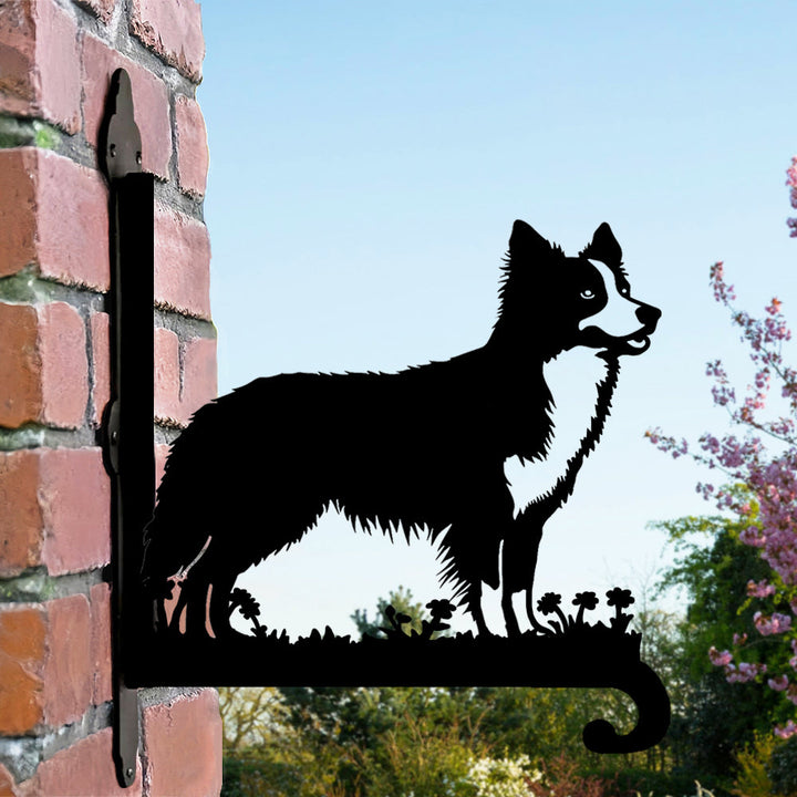 Border Collie II - Suporte de Planta em Metal