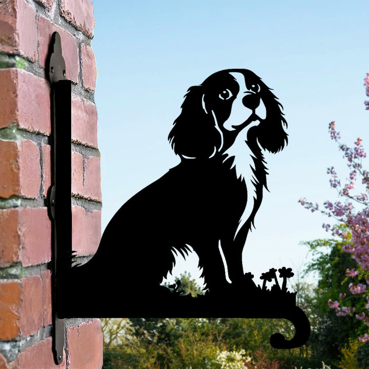 Cavalier King Charles Spaniel - Suporte de Planta em Metal