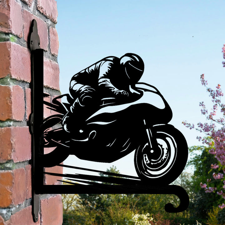 Moto de Corrida - Suporte de Planta em Metal