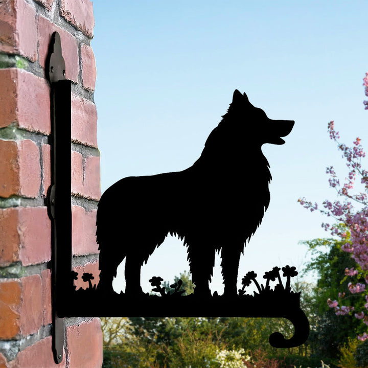Border Collie III  - Suporte de Planta em Metal