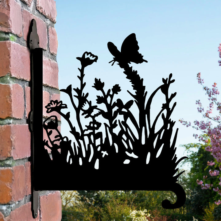 Borboleta no Jardim - Suporte de Planta em Metal
