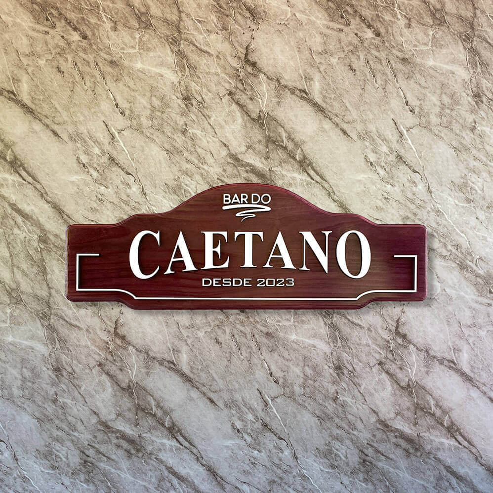 Placa Bar Personalizada