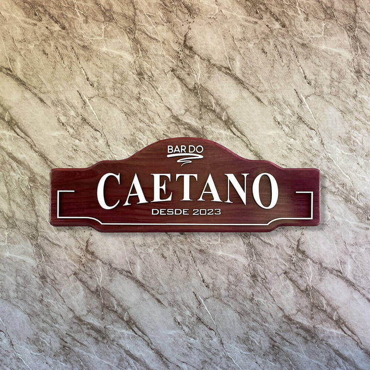 Placa Bar Personalizada