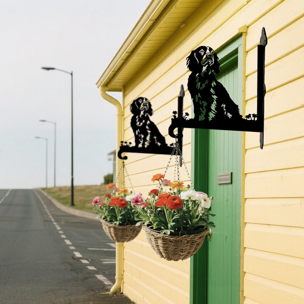Springer Spaniel Inglês - Suporte de Planta em Metal