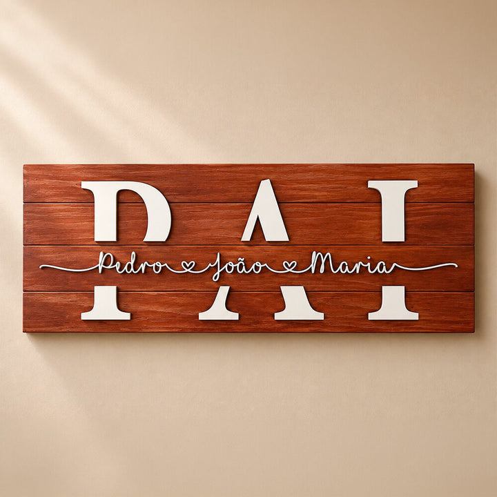 Placa do Pai Personalizada