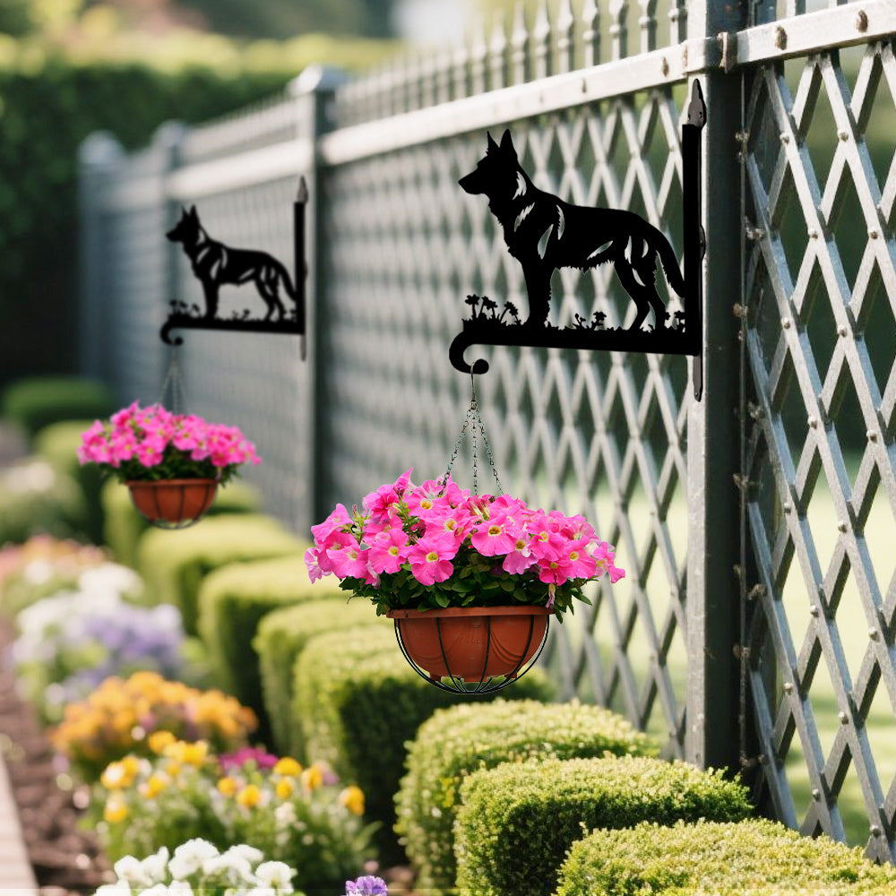 Pastor Alemão - Suporte de Planta em Metal