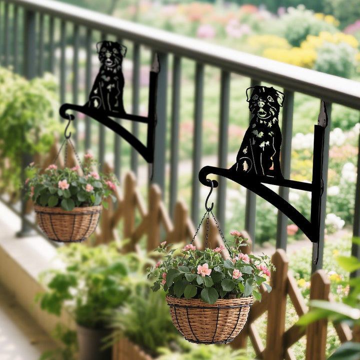 Border Terrier - Suporte de Planta em Metal