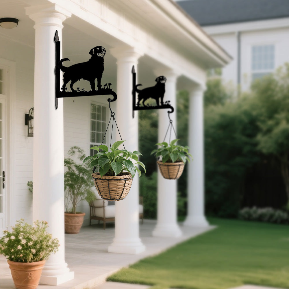 Golden Retriever - Suporte de Planta em Metal