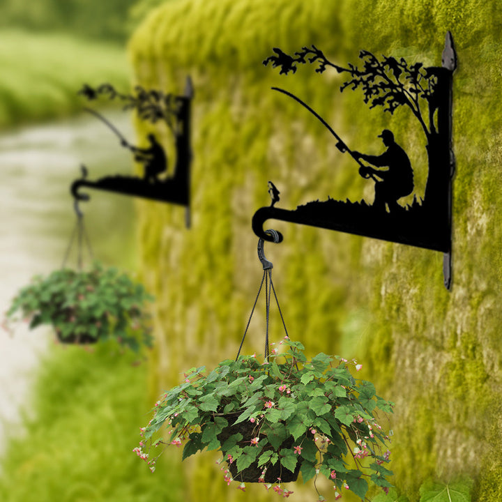 Pescador - Suporte de Planta em Metal
