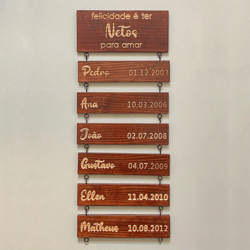 Placa de Netos Personalizada