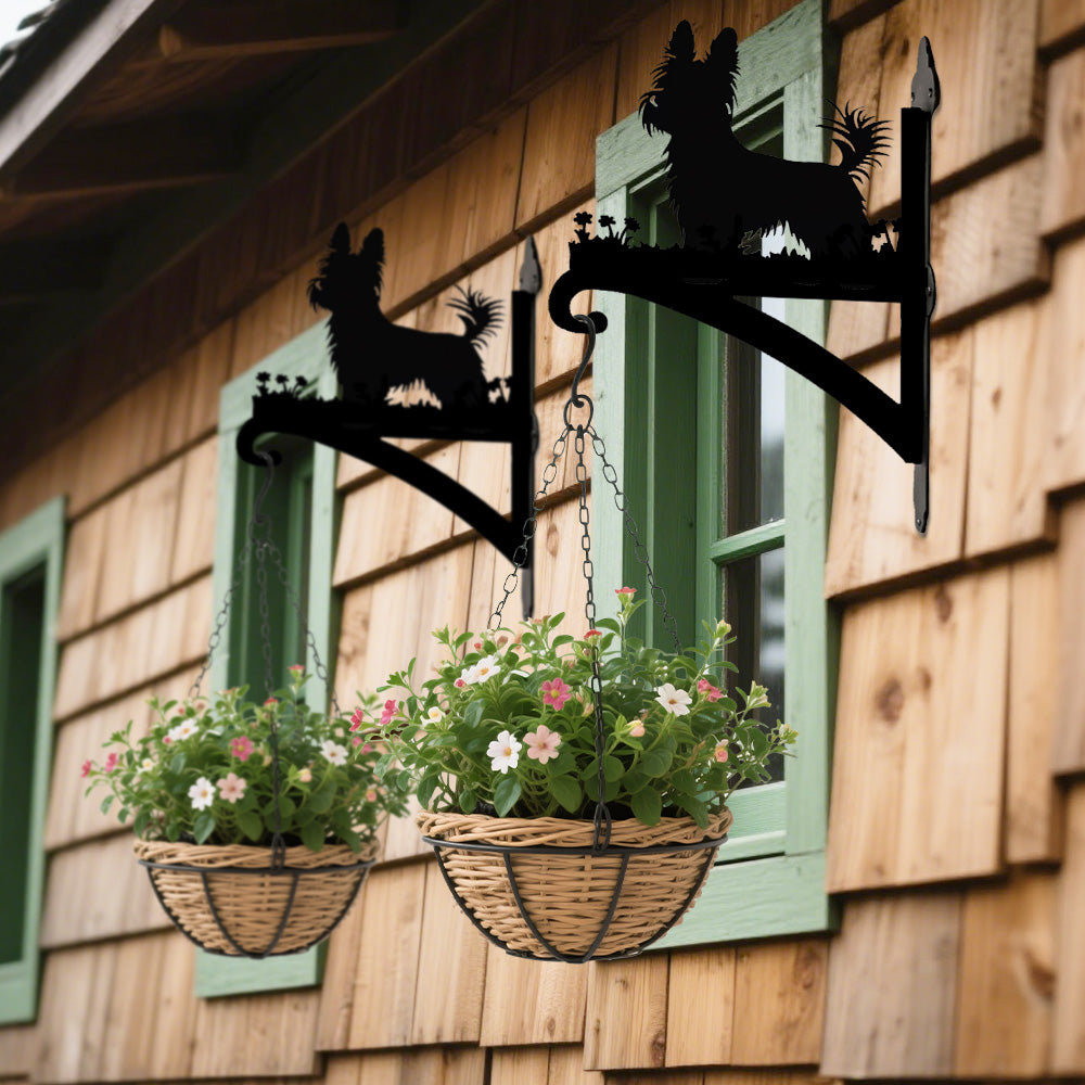 Highland Terrier - Suporte de Planta em Metal