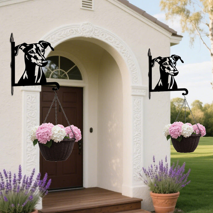 Galgo Inglês - Suporte de Planta em Metal