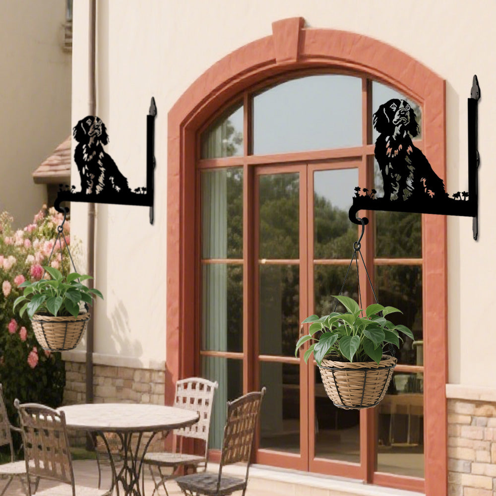 Springer Spaniel Inglês - Suporte de Planta em Metal
