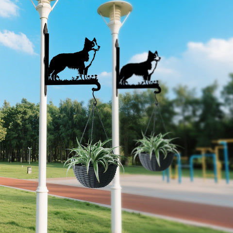 Border Collie II - Suporte de Planta em Metal