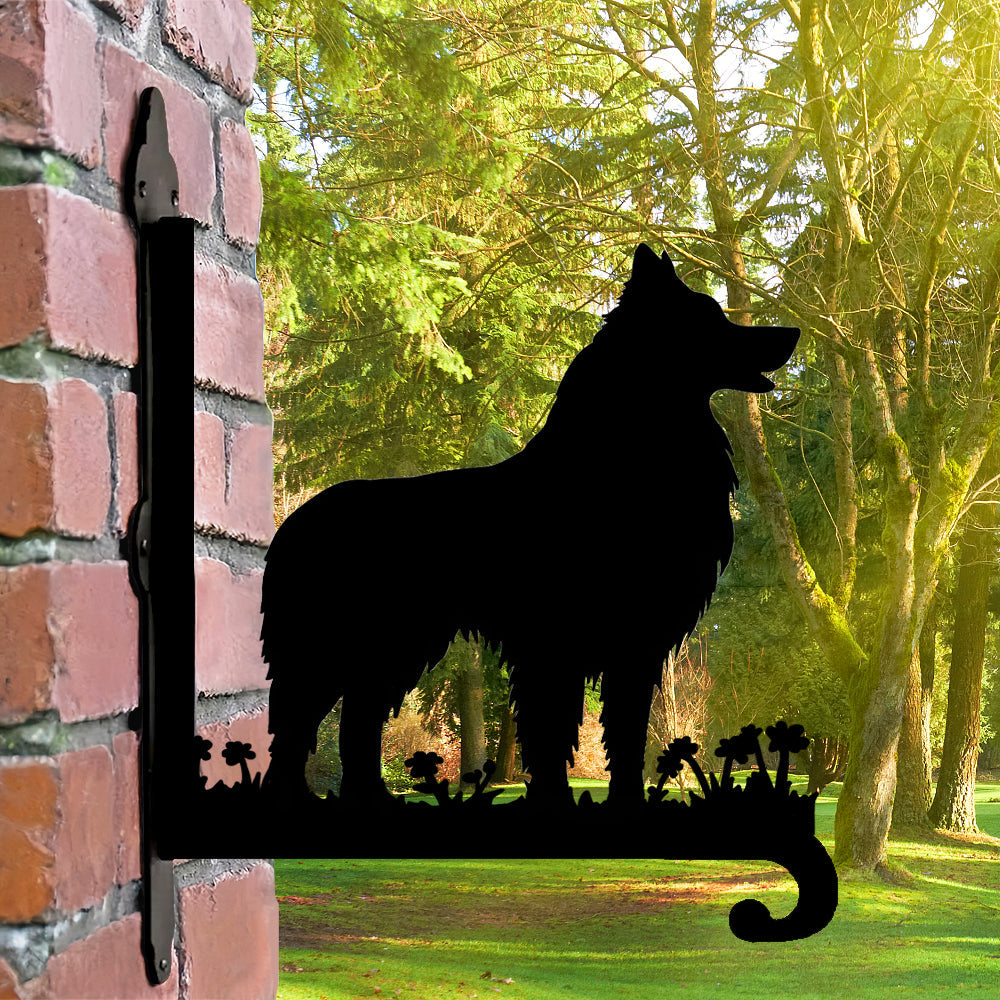 Border Collie III  - Suporte de Planta em Metal