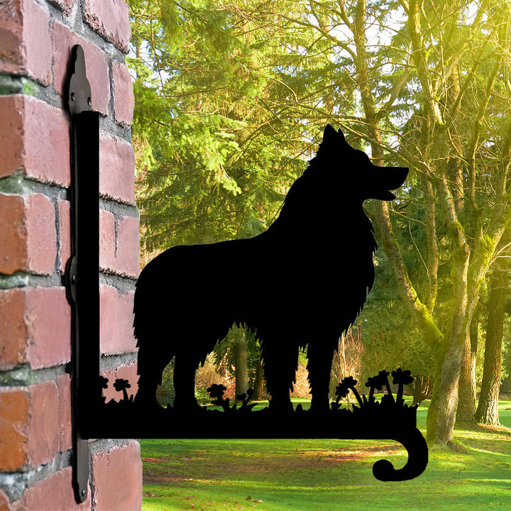 Border Collie III  - Suporte de Planta em Metal