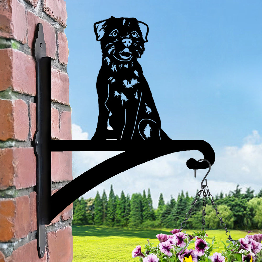 Border Terrier - Suporte de Planta em Metal