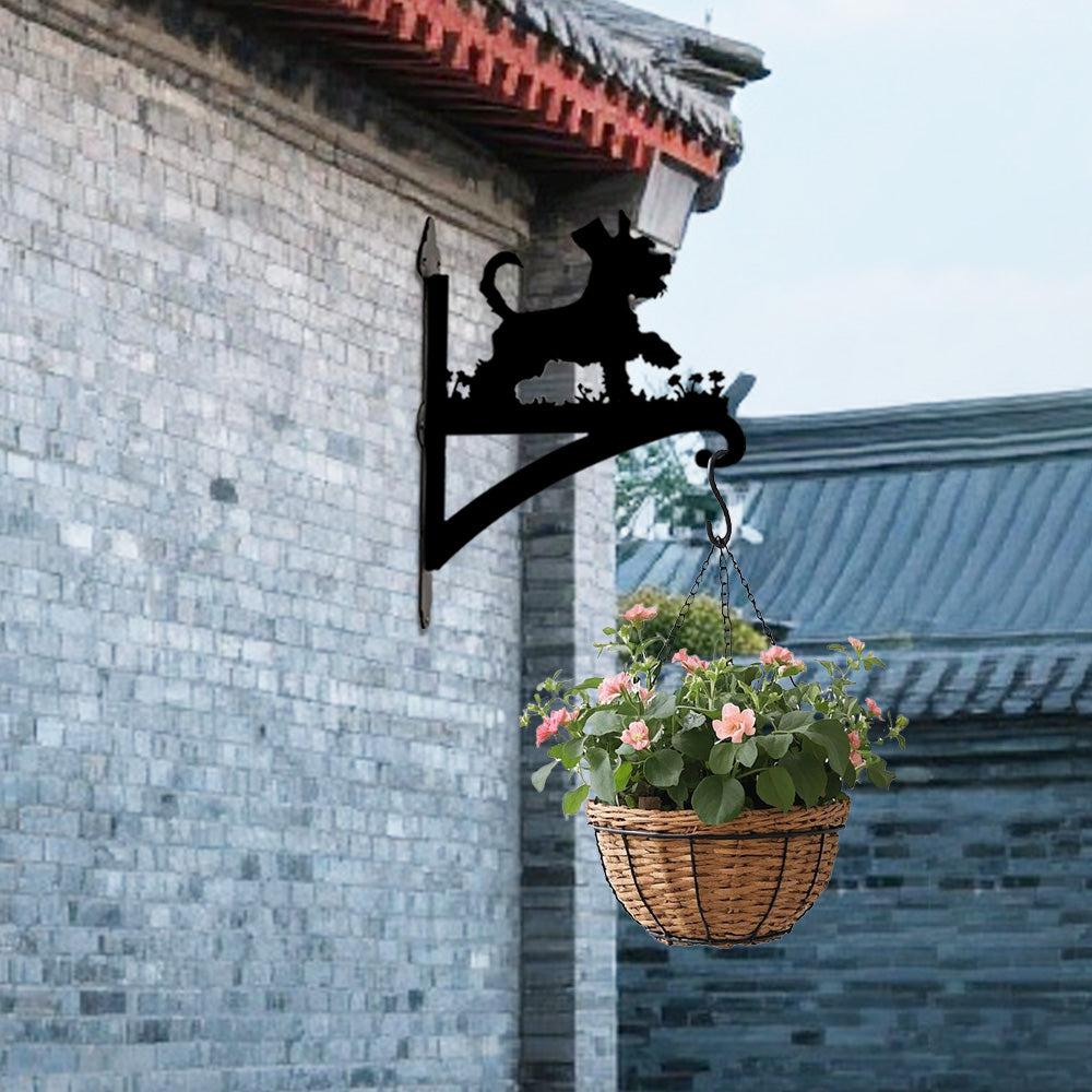 Mini Schnauzer - Suporte de Planta em Metal