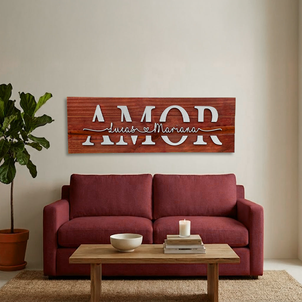 Placa Amor Personalizada