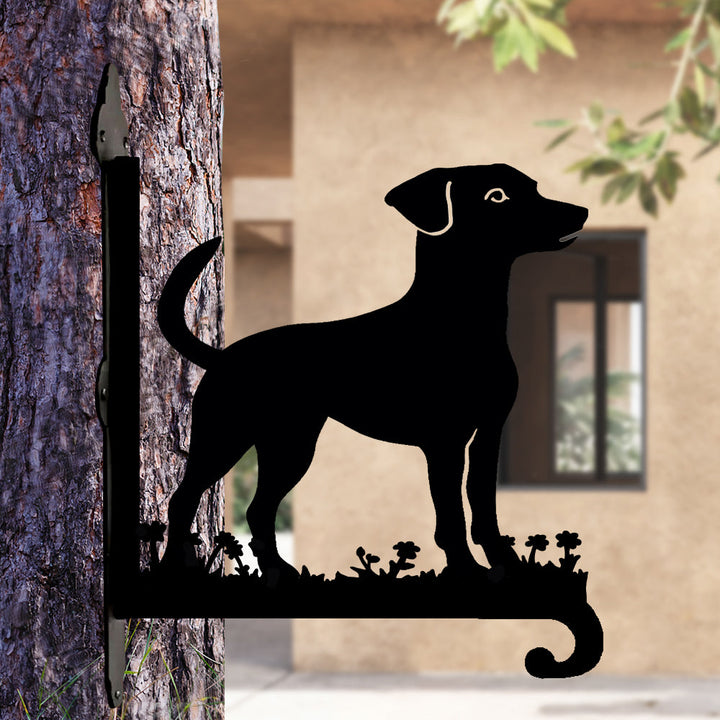 Jack Russell Terrier - Suporte de Planta em Metal