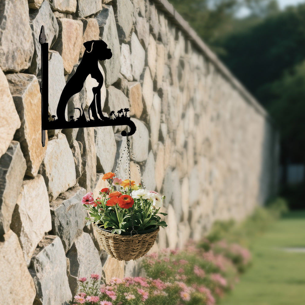 Cachorro e Gato - Suporte de Planta em Metal