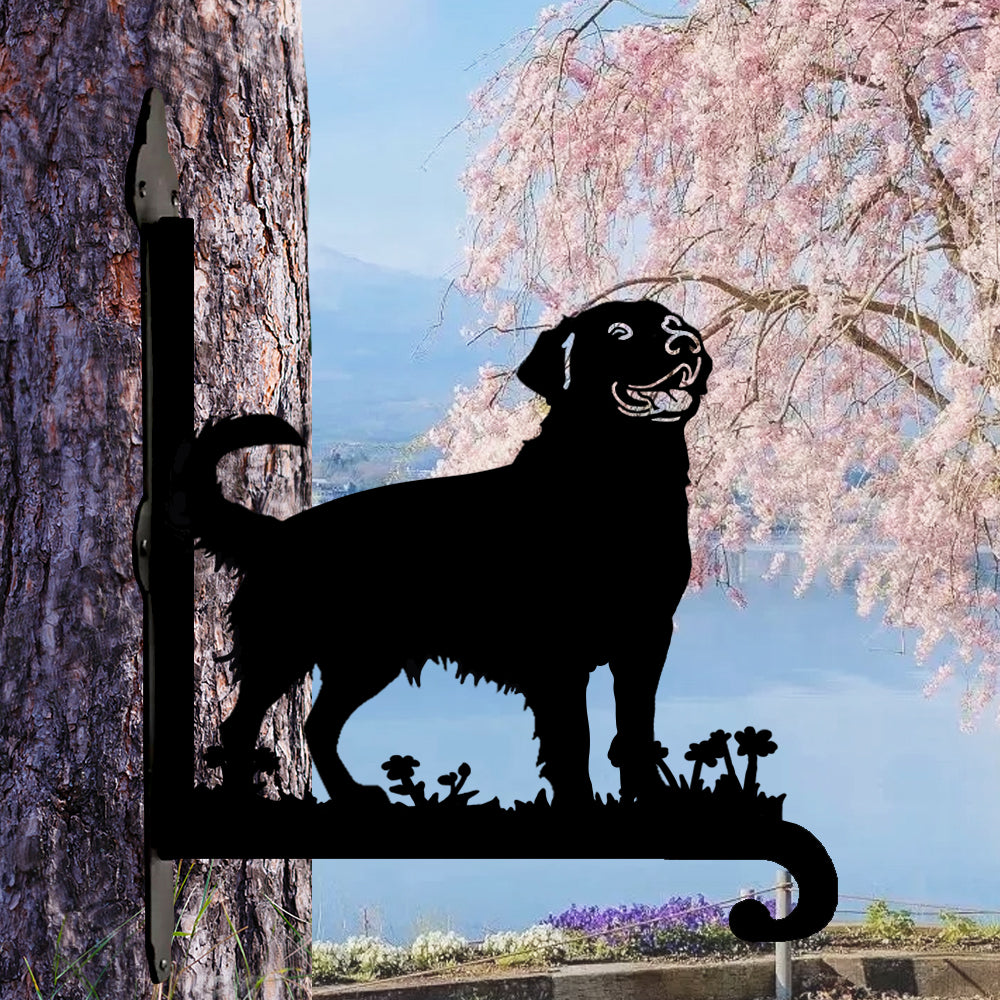 Golden Retriever - Suporte de Planta em Metal