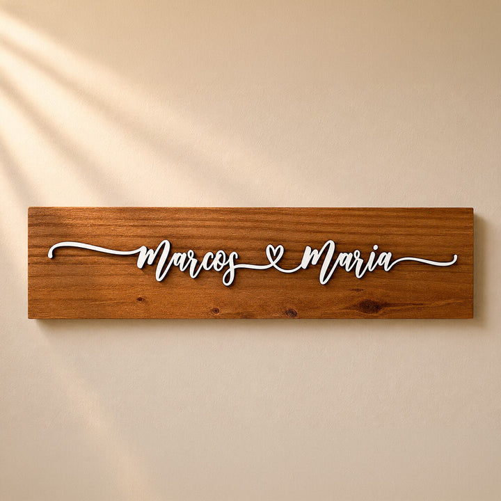 Placa Casal Personalizada