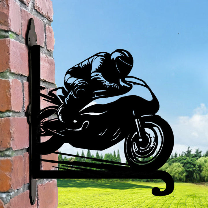 Moto de Corrida - Suporte de Planta em Metal