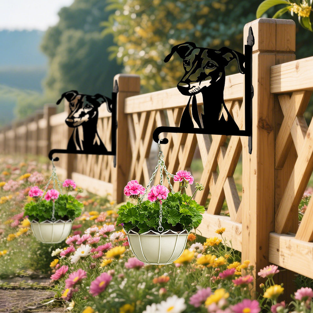 Galgo Inglês - Suporte de Planta em Metal