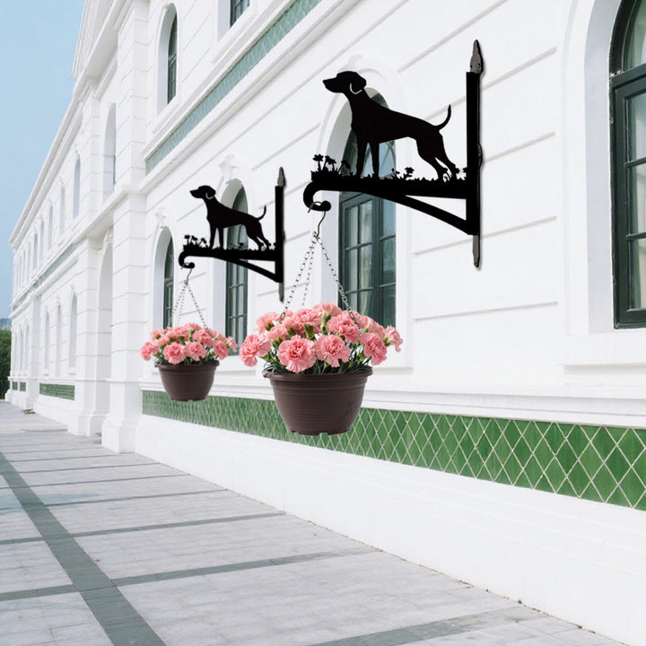 Braco Alemão de Pelo Curto - Suporte de Planta em Metal