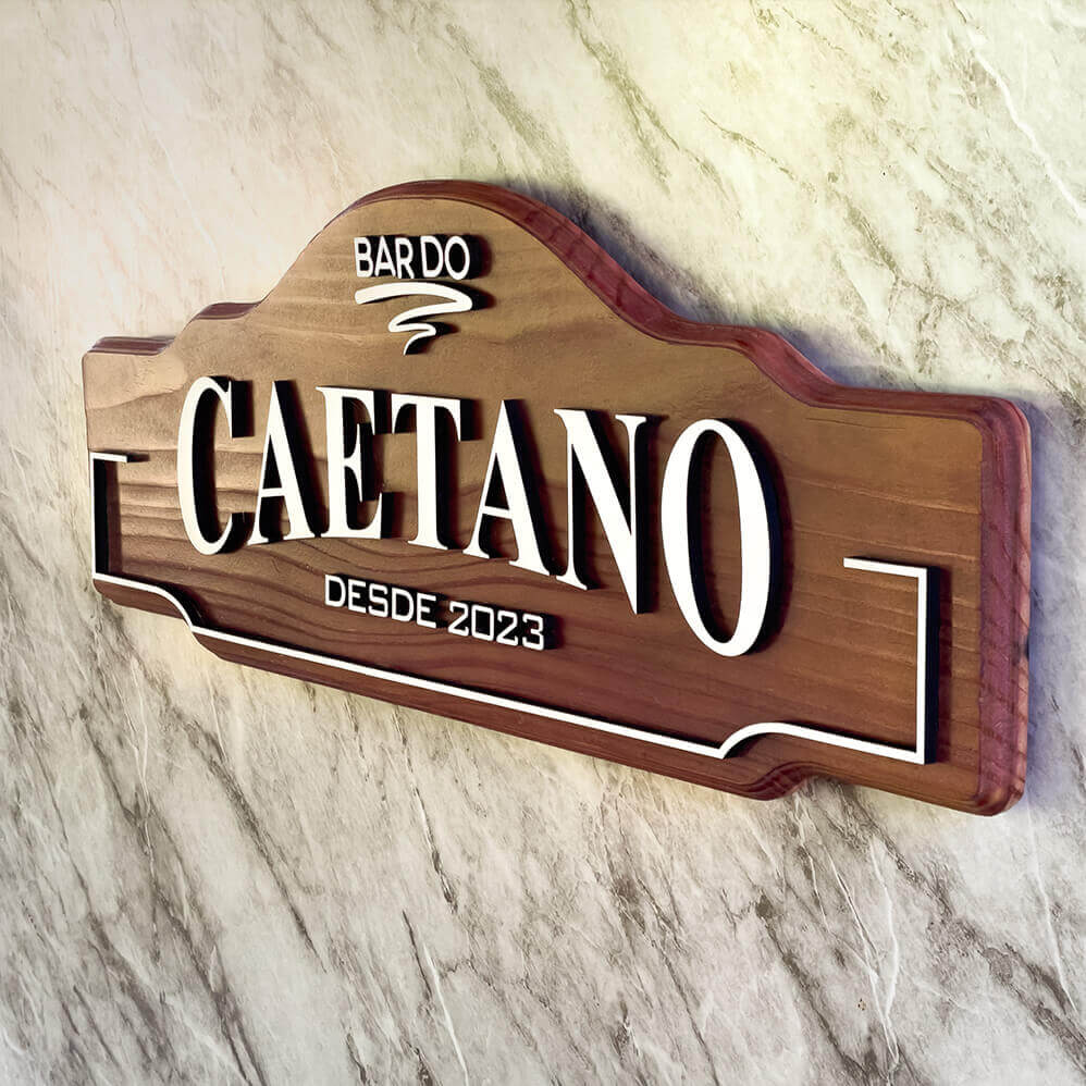 Placa Bar Personalizada