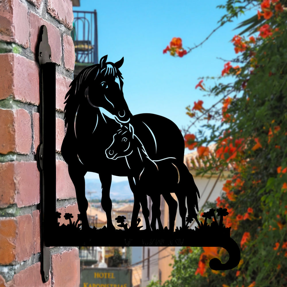 Cavalos - Suporte de Planta em Metal