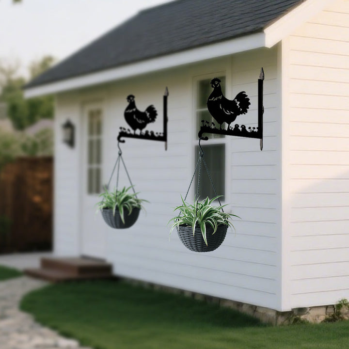 Galinha - Suporte de Planta em Metal