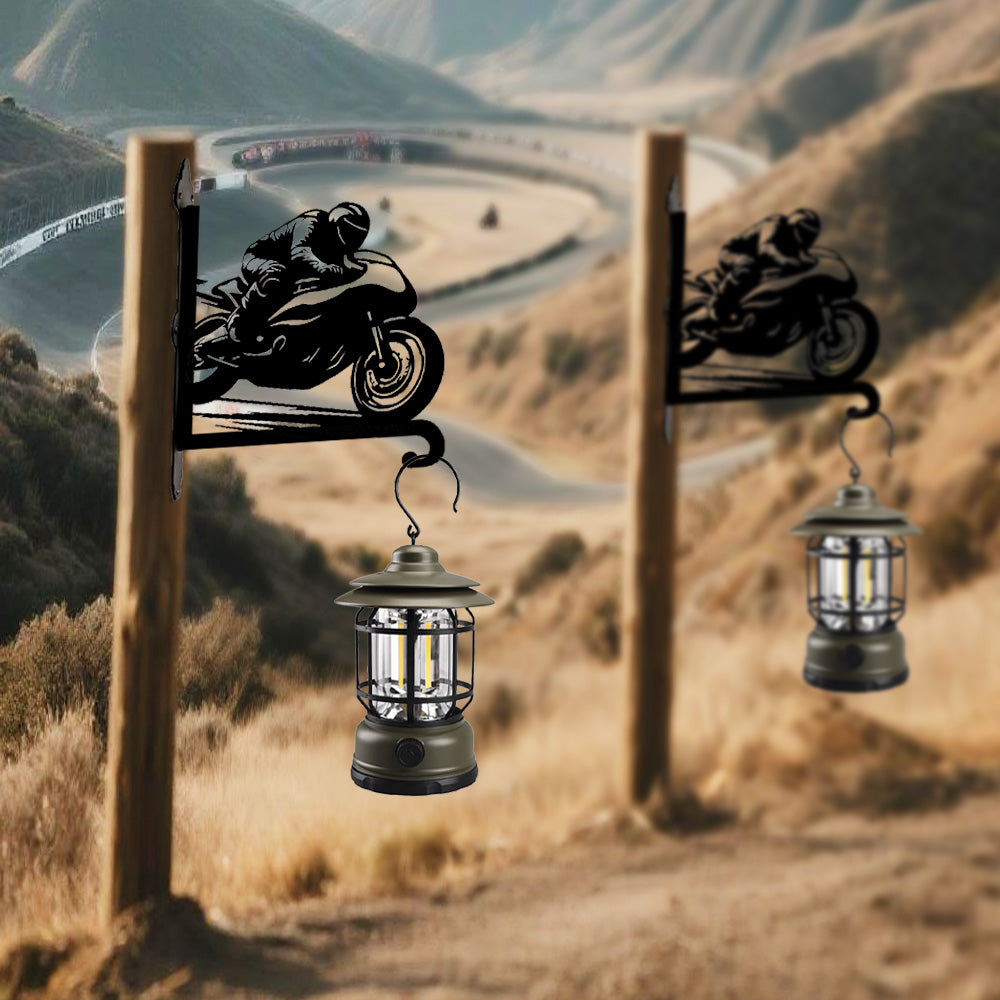 Moto de Corrida - Suporte de Planta em Metal