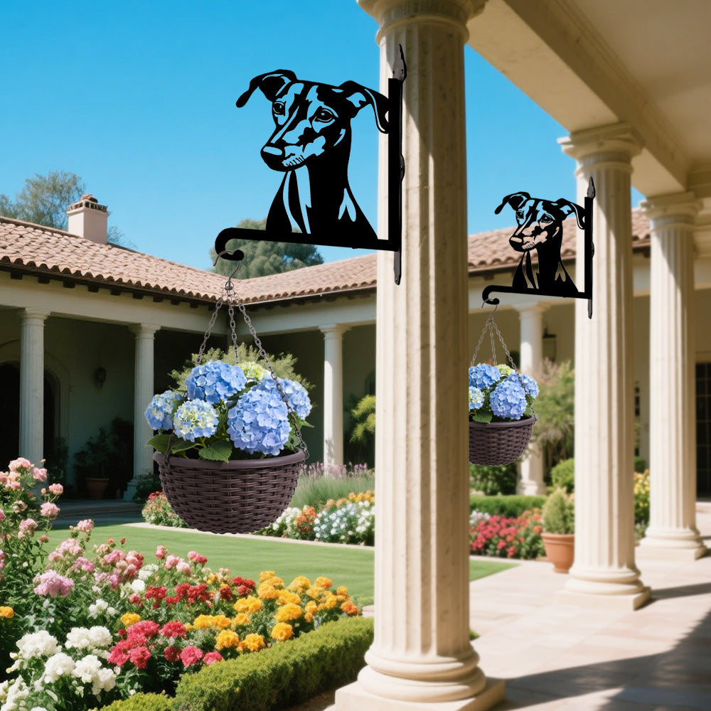 Galgo Inglês - Suporte de Planta em Metal