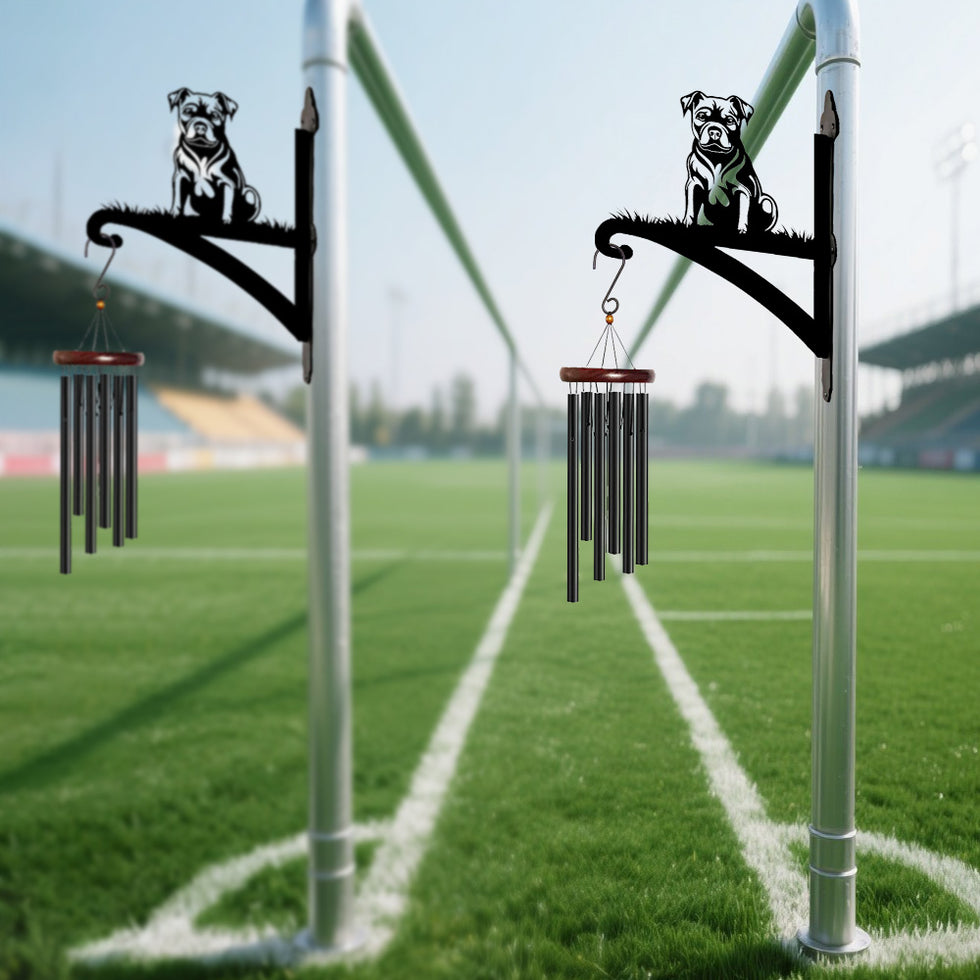 Staffordshire Bull Terrier - Suporte de Planta em Metal