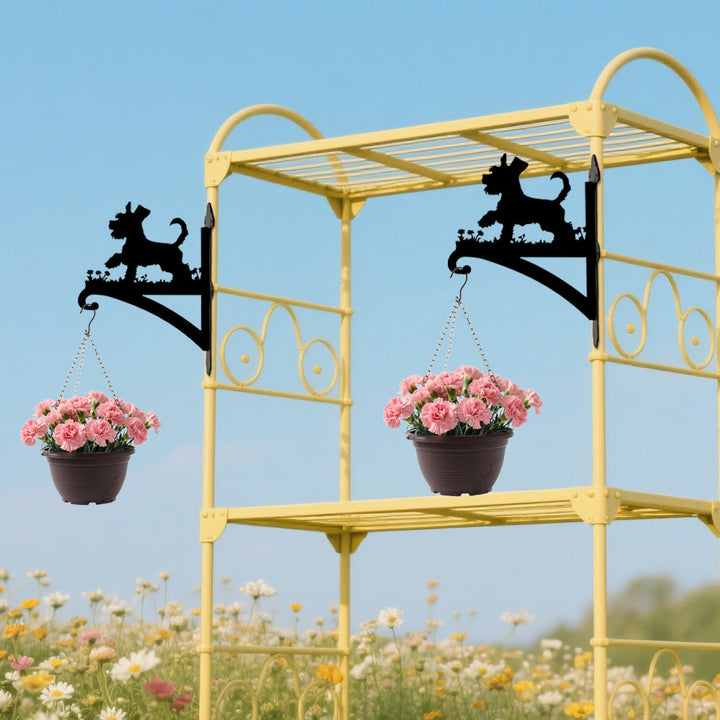 Mini Schnauzer - Suporte de Planta em Metal