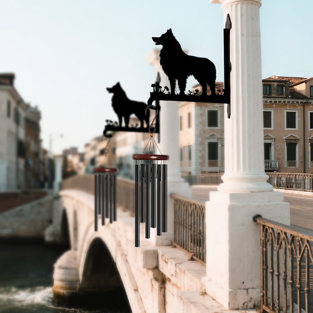 Border Collie III  - Suporte de Planta em Metal