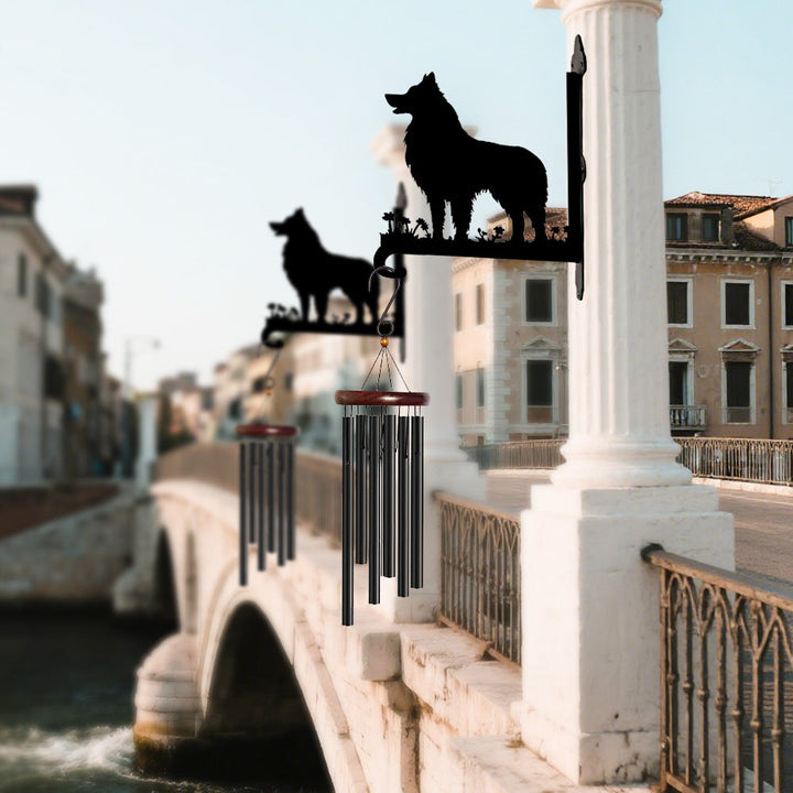 Border Collie III  - Suporte de Planta em Metal