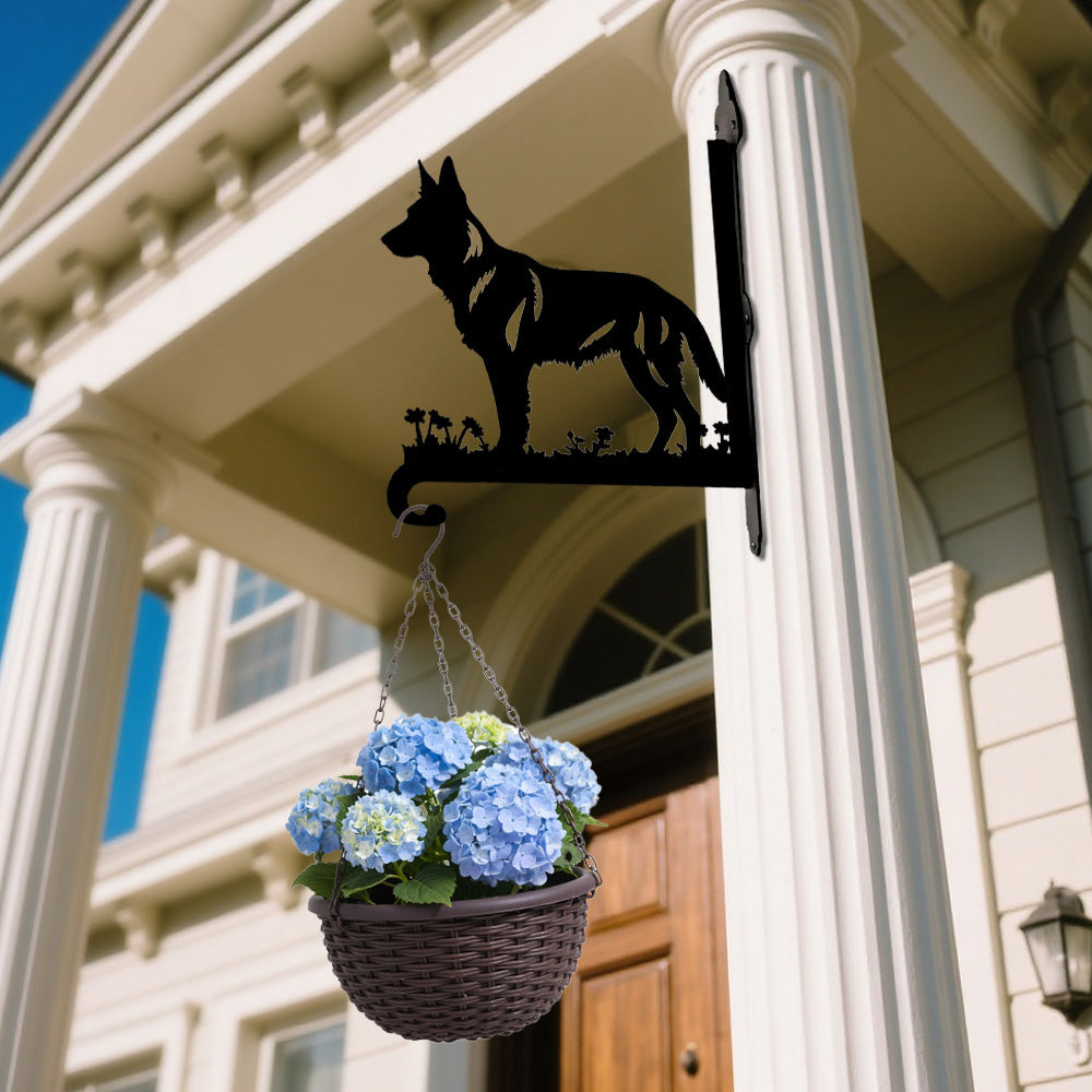 Pastor Alemão - Suporte de Planta em Metal