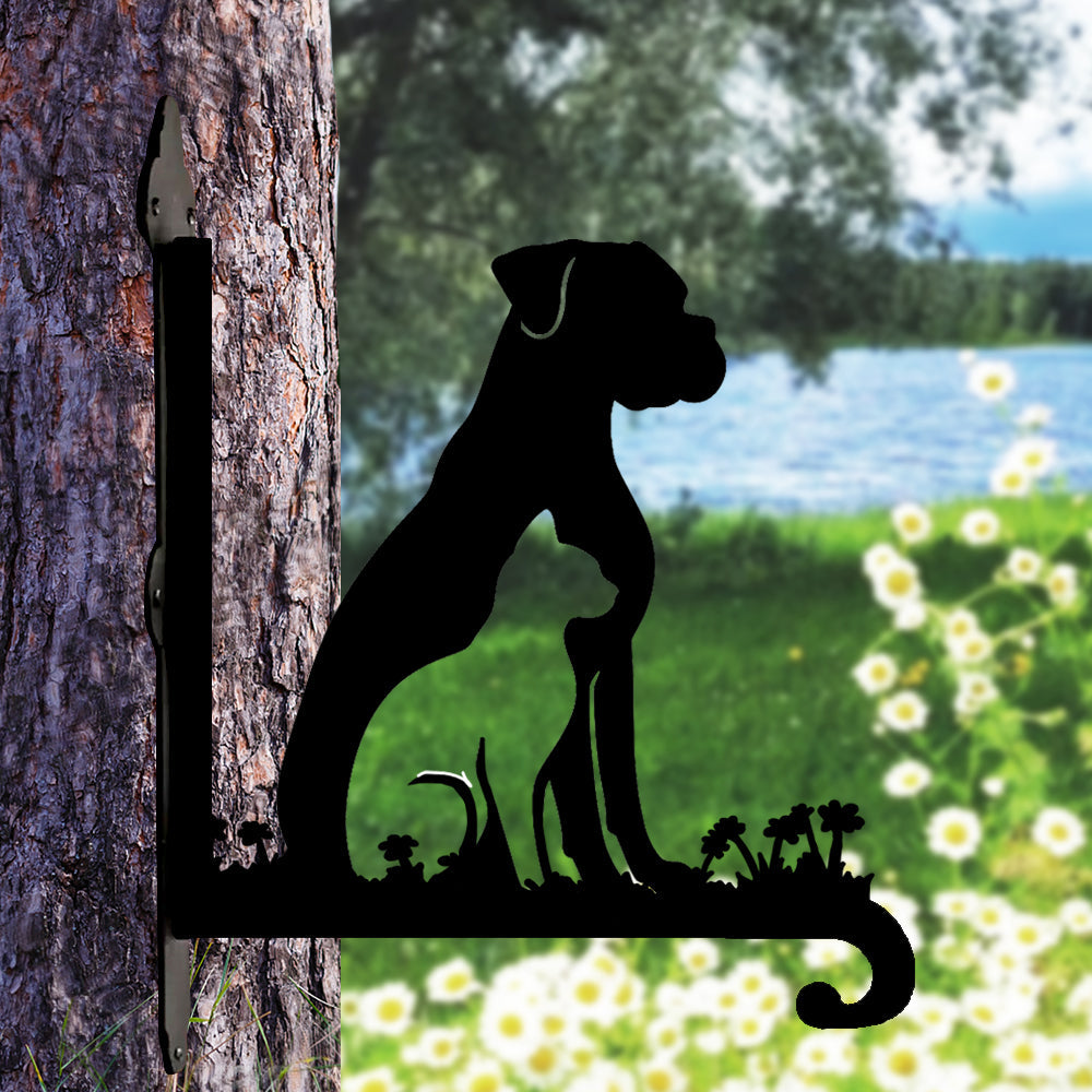 Cachorro e Gato - Suporte de Planta em Metal