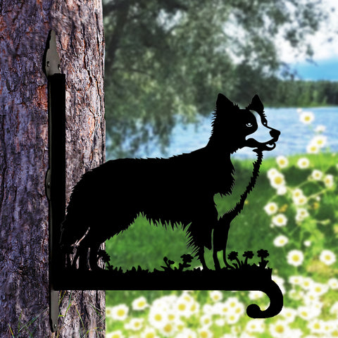 Border Collie II - Suporte de Planta em Metal