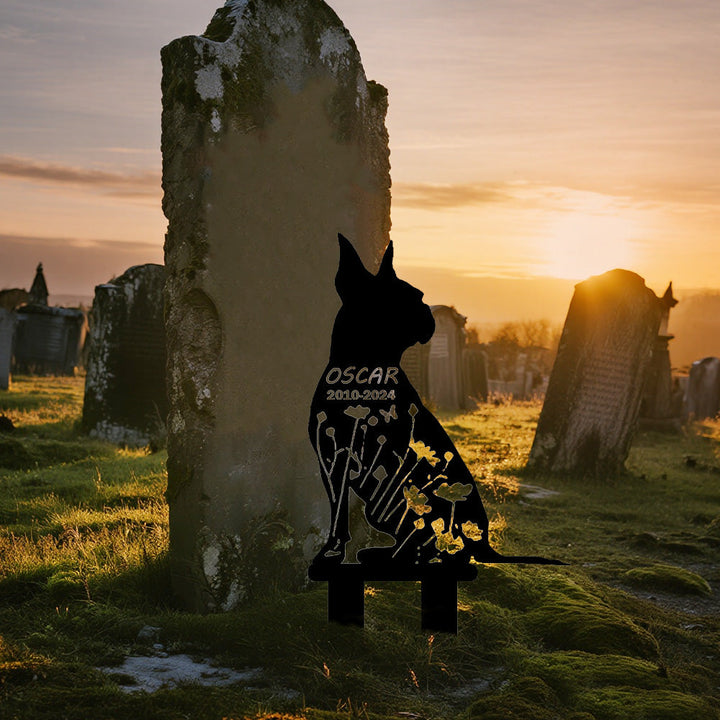 Boston Terrier - Memorial em metal — vista em destaque do produto