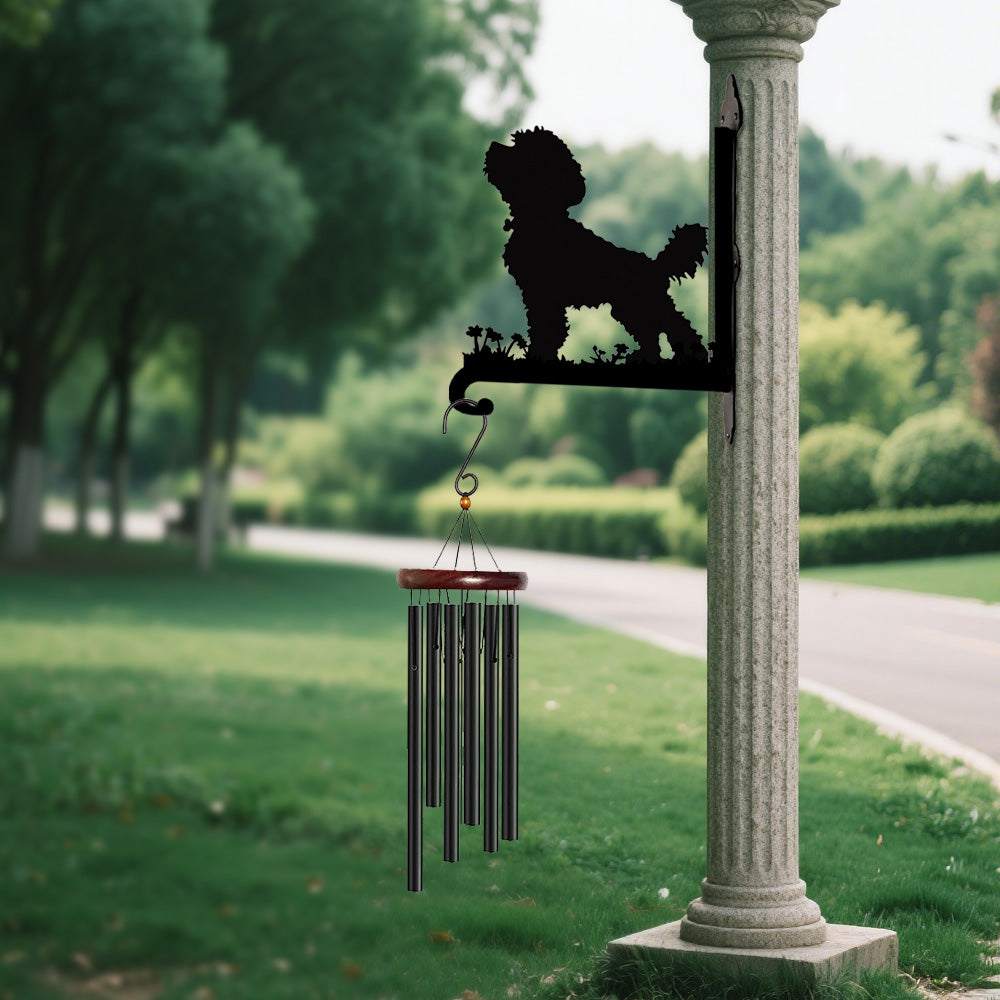 Bichon Frisé - Suporte de Planta em Metal