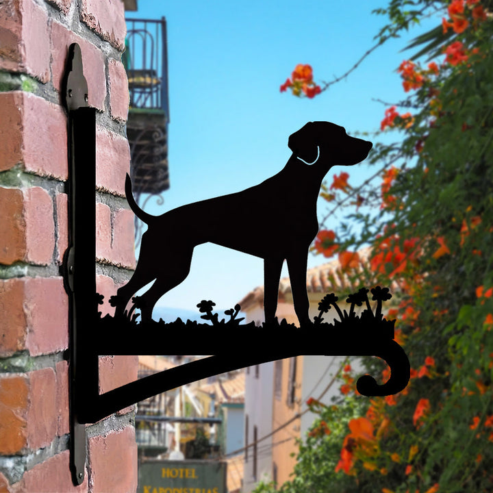 Braco Alemão de Pelo Curto - Suporte de Planta em Metal