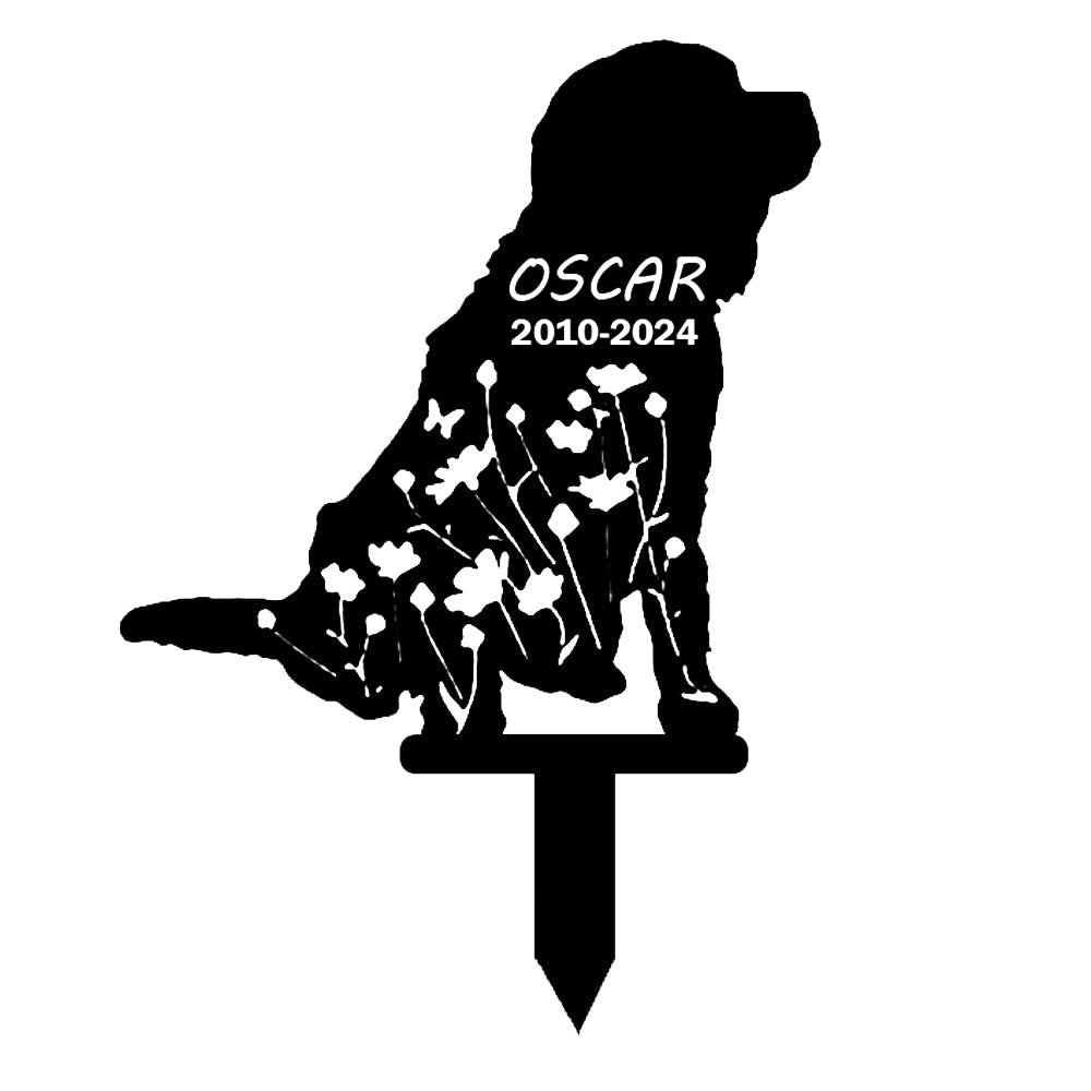 Cavalie King Charles Spaniel - Memorial em metal — exemplo de personalização aplicada