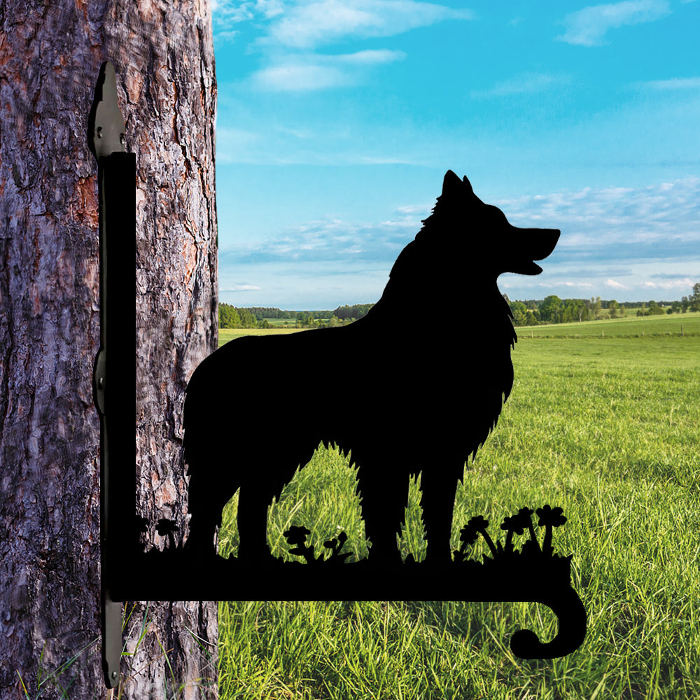 Border Collie III  - Suporte de Planta em Metal